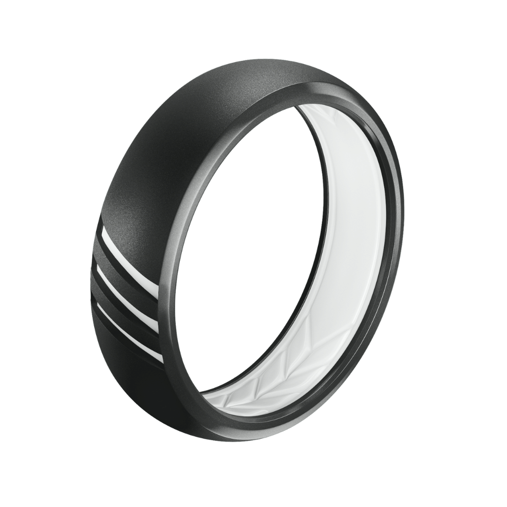silicone ring black