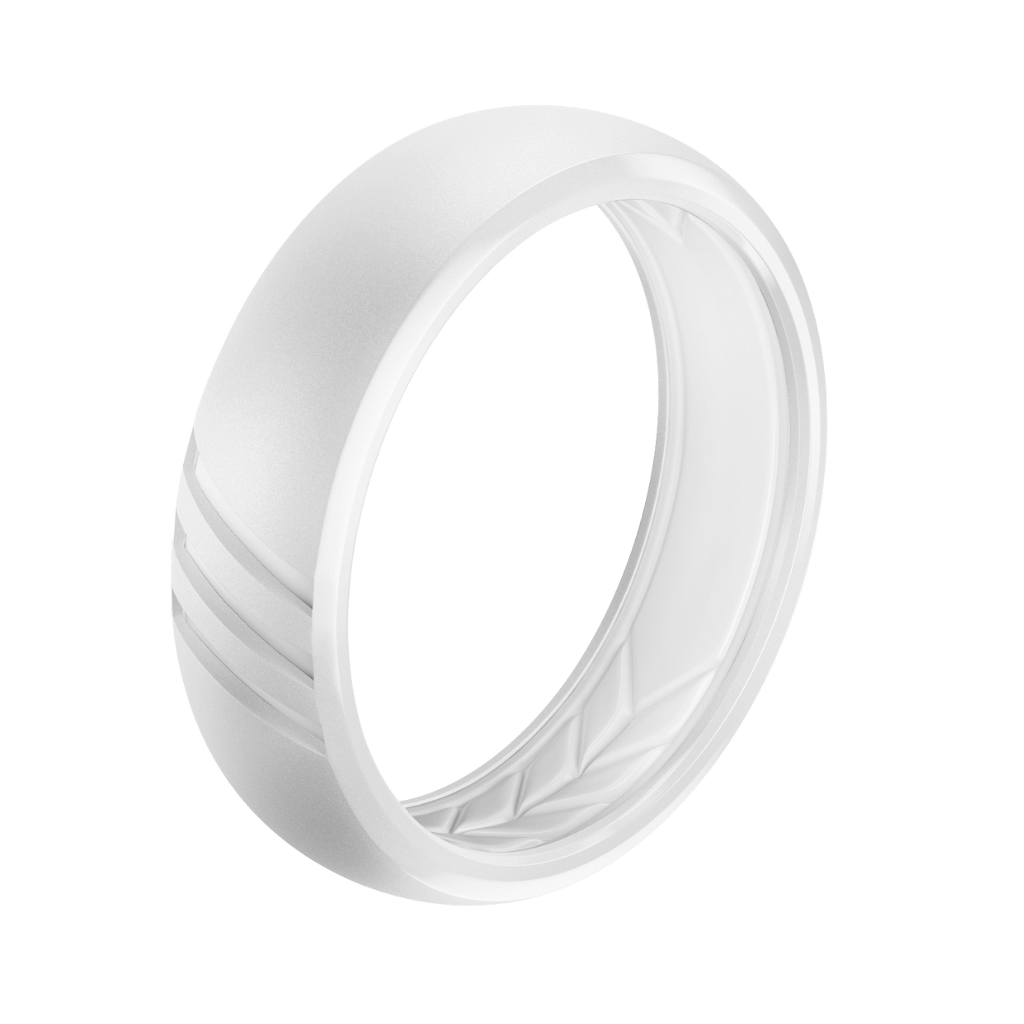 silicone ring white