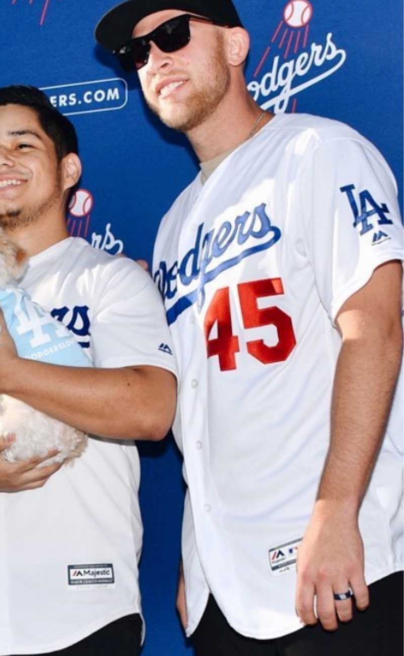 Professional baseball player wearing silicone rings