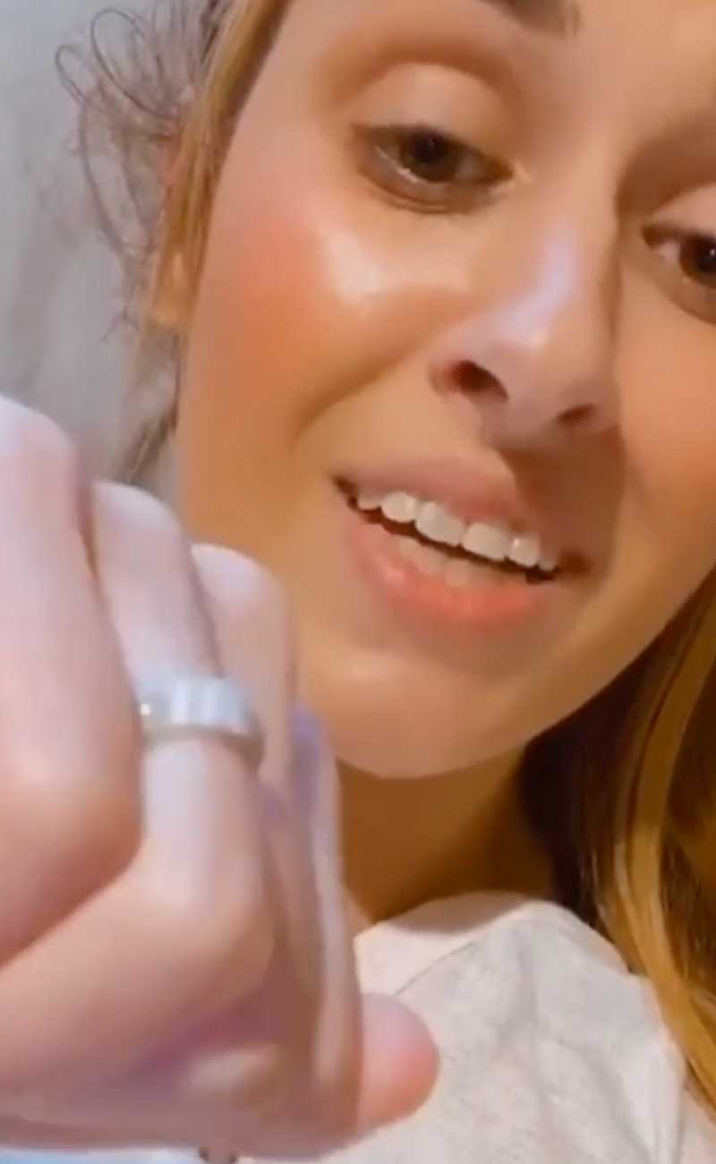 young women showing the camera her silicone rings.