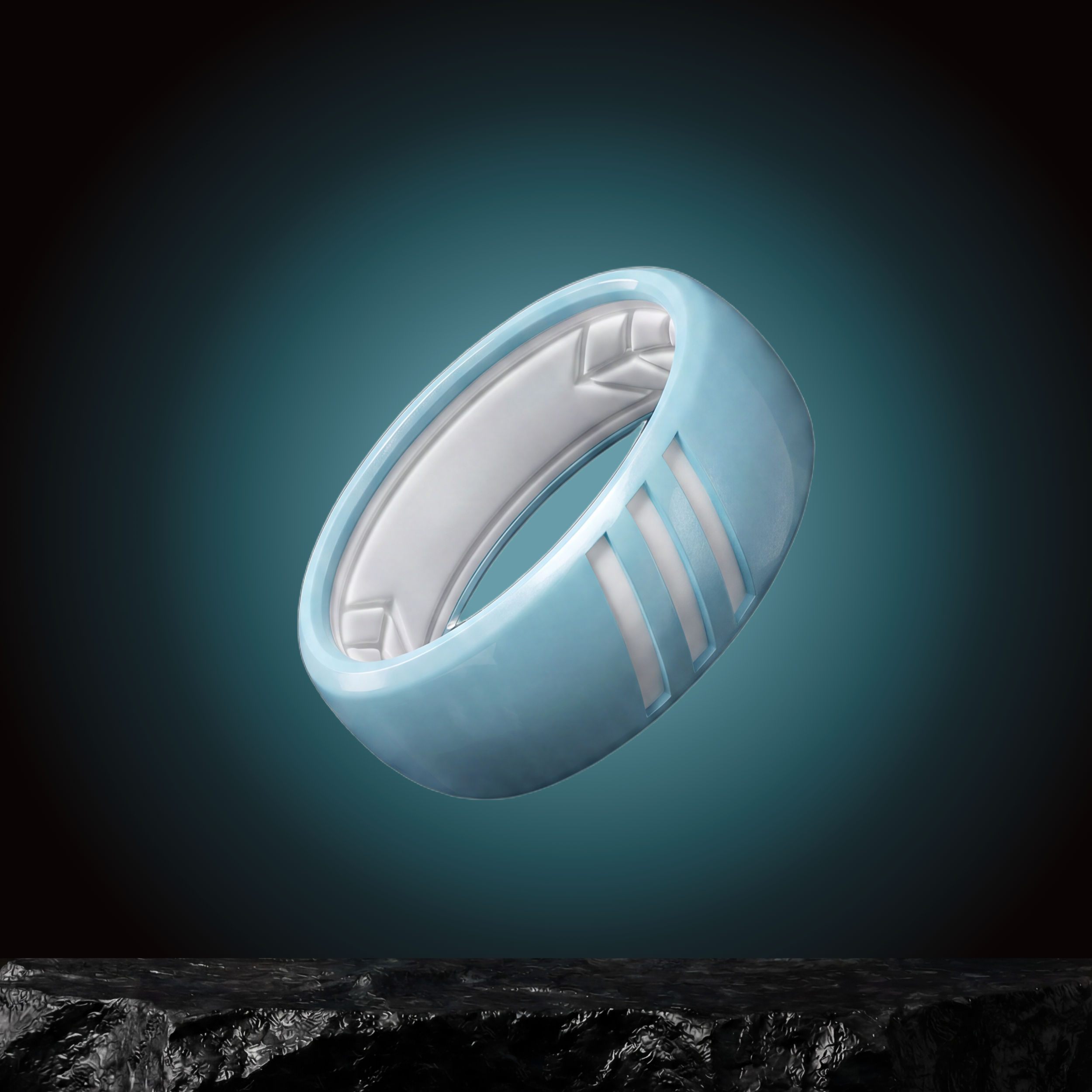 Silicone ring baby blue 