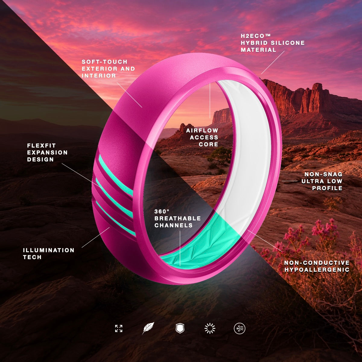 Live Ring® | Desert Rose