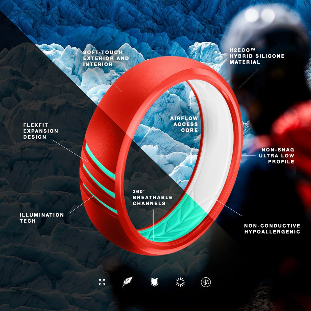 A Force For Good | High Quality Silicone Ring | Blue | 6mm & 8mm