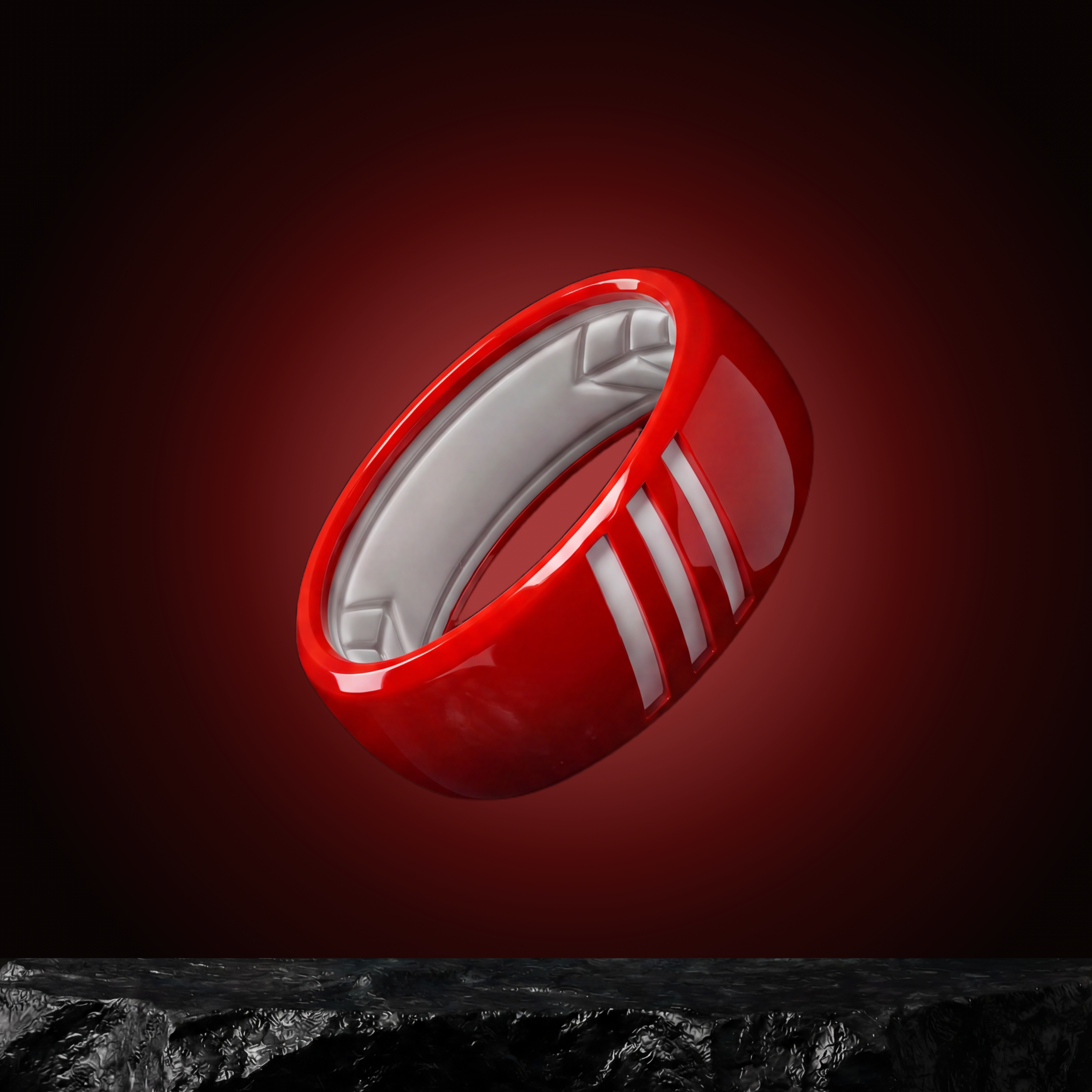 Silicone ring red