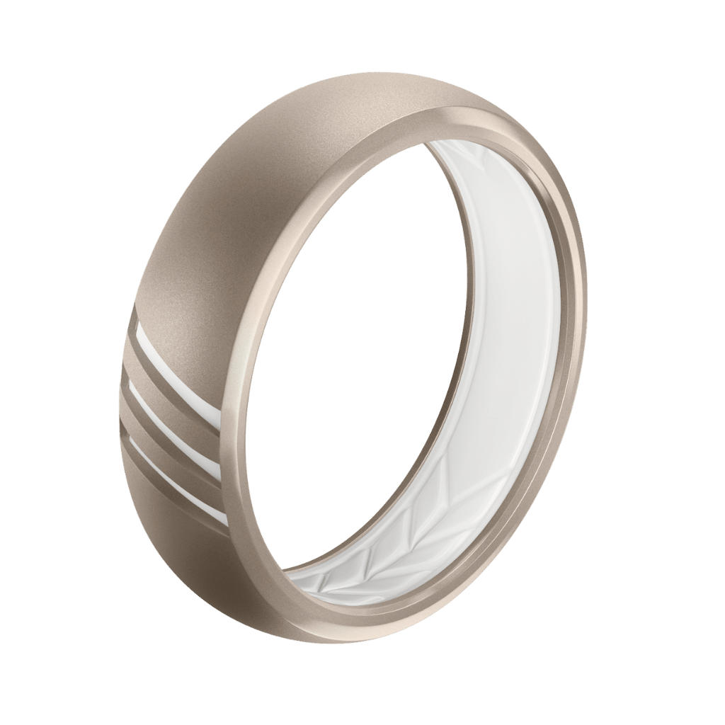 A Force For Good | High Quality Silicone Ring | Sand | 6mm & 8mm