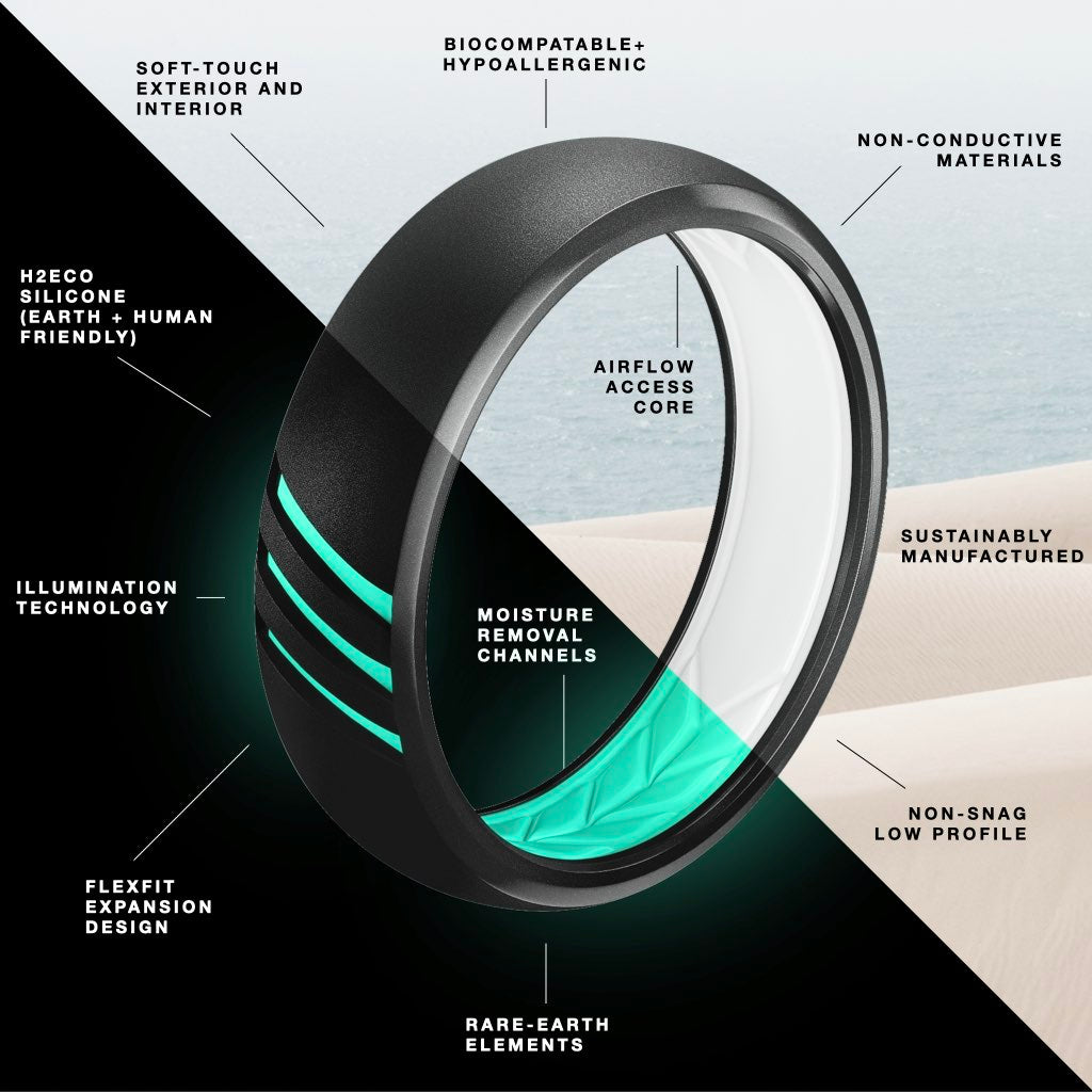 black silicone ring product details